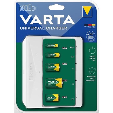 Varta 57658101401 - Nabíjačka batérií AA/AAA/C/D/5V