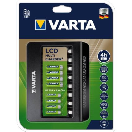 Varta 57681 - LCD Smart nabíjačka 8xAA/AAA nabíjanie 2h