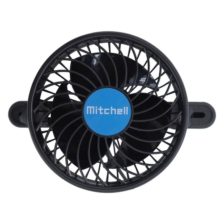 Ventilátor na opierku hlavy do auta 4W/12V čierna