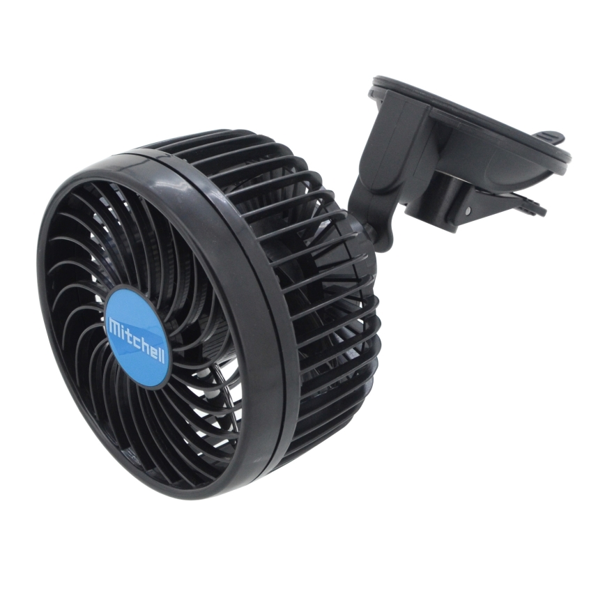 Ventilátor na prísavku do auta 4W/12V čierna