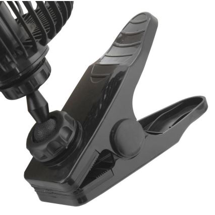 Ventilátor s klipom USB 4W/5V čierna