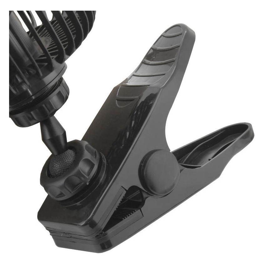 Ventilátor s klipom USB 4W/5V čierna