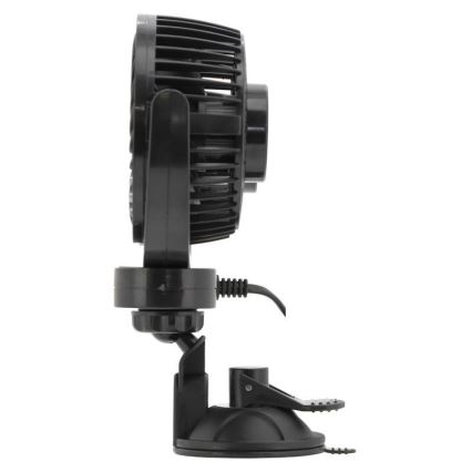 Ventilátor s prísavkou do auta 7W/12V čierna