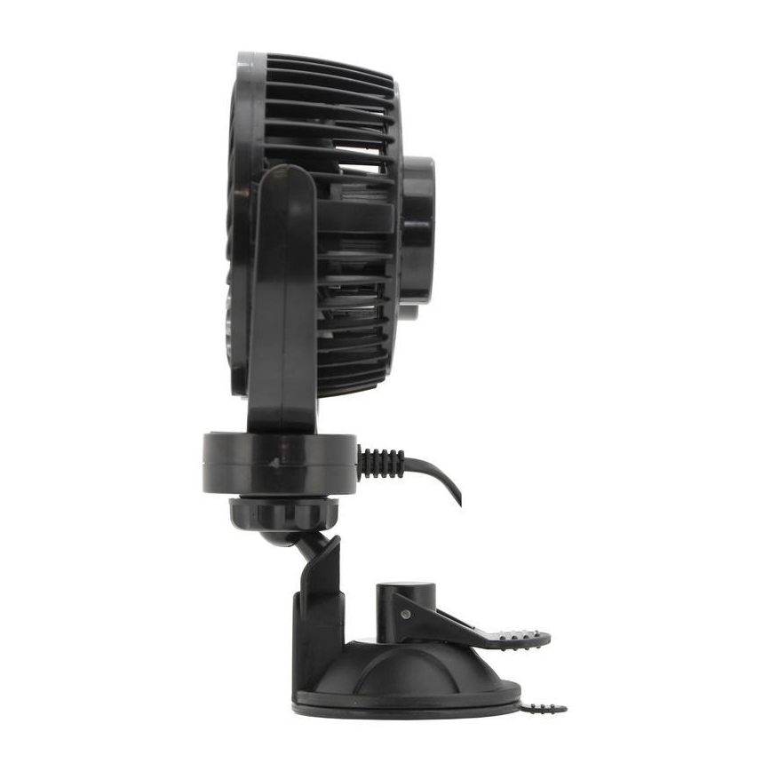 Ventilátor s prísavkou do auta 7W/12V čierna