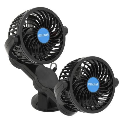 Ventilátor s prísavkou do auta 7W/12V čierna