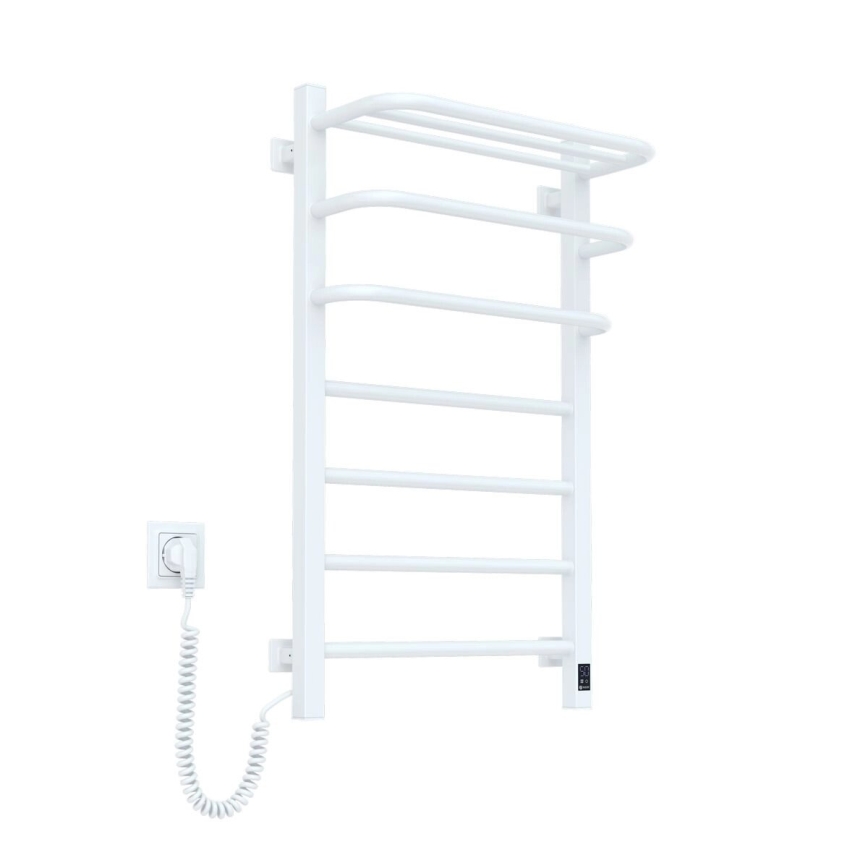 Vertaduro - Elektrický sušiak na uteráky s termostatom DOR 155W/230V 80x48 cm IP44 biely ľavý