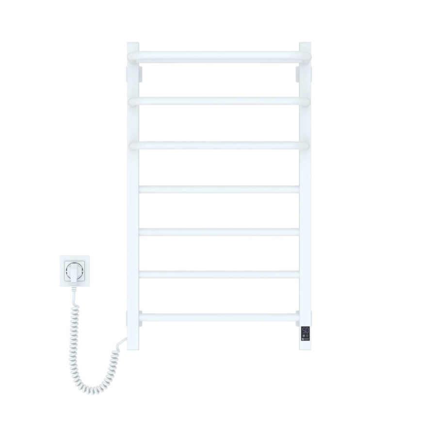 Vertaduro - Elektrický sušiak na uteráky s termostatom DOR 155W/230V 80x48 cm IP44 biely ľavý