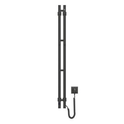 Vertaduro - Elektrický sušiak na uteráky s termostatom VEO 70W/230V 120x9 cm IP44 čierny pravý