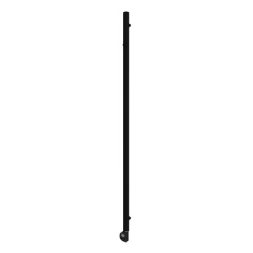 Vertaduro - Kúpeľňový radiátor s termostatom ERDA 400W 180x5 cm čierna