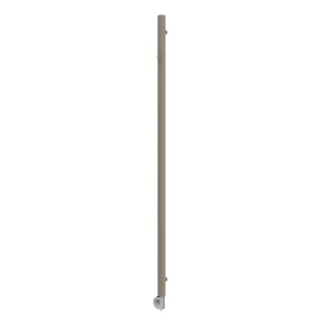 Vertaduro - Kúpeľňový radiátor s termostatom ERDA 400W 180x5 cm taupe