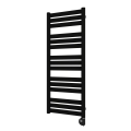 Vertaduro - Kúpeľňový radiátor s termostatom LUCY 600W 125x50 cm čierna