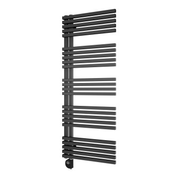 Vertaduro - Kúpeľňový radiátor s termostatom MICHELLE 600W 129x50 cm antracit