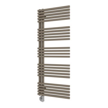 Vertaduro - Kúpeľňový radiátor s termostatom MICHELLE 600W 129x50 cm taupe