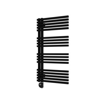 Vertaduro - Kúpeľňový radiátor s termostatom MICHELLE 600W 97x50 cm čierna