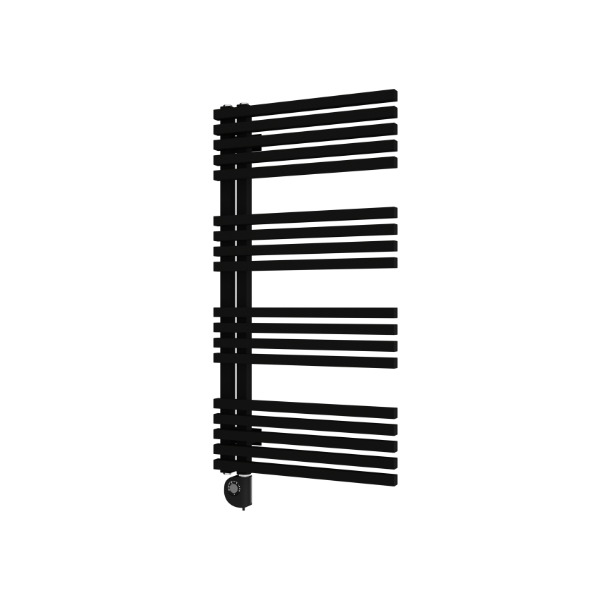 Vertaduro - Kúpeľňový radiátor s termostatom MICHELLE 600W 97x50 cm čierna