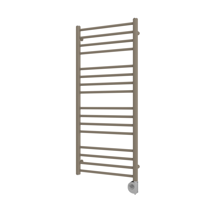 Vertaduro - Kúpeľňový radiátor s termostatom SIMONE 400W 114x50 cm taupe