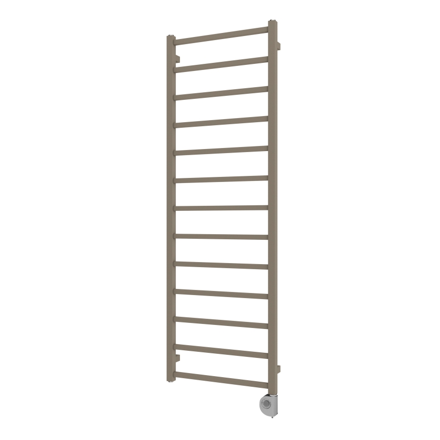 Vertaduro - Kúpeľňový radiátor s termostatom ZOE 400 W 150 x 50 cm taupe