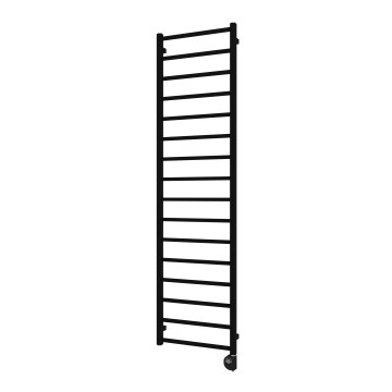 Vertaduro - Kúpeľňový radiátor s termostatom ZOE 400W 186x50 cm čierny