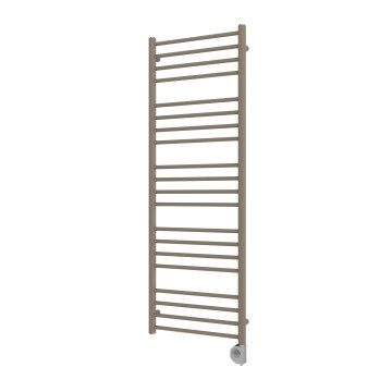 Vertaduro - Kúpeľňový radiátor SIMONE s termostatom, 600 W, 144 x 50 cm, taupe