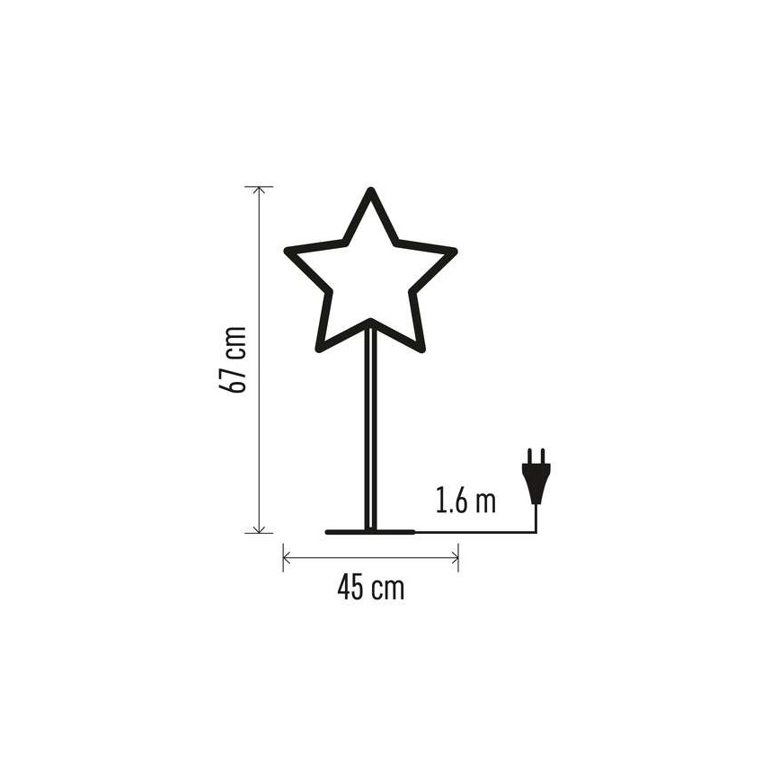 Vianočná dekorácia  1xE14/25W/230V pr. 45 cm zlatá