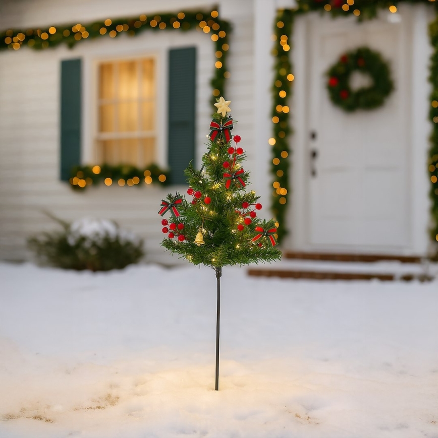 Vianočná LED dekorácia LED/1W/230V 75 cm IP44 zelená