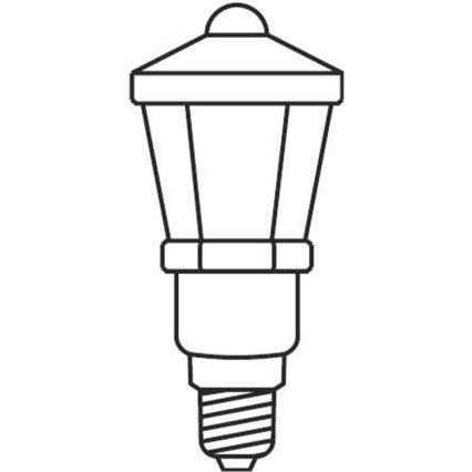 Vianočná reťaz LANTERN 12xE10/10,7m biela Vyrobené v Európe