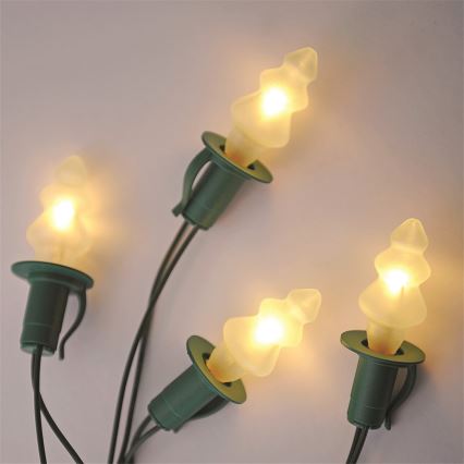 Vianočná reťaz TREE 12xE10/20V/230V biela