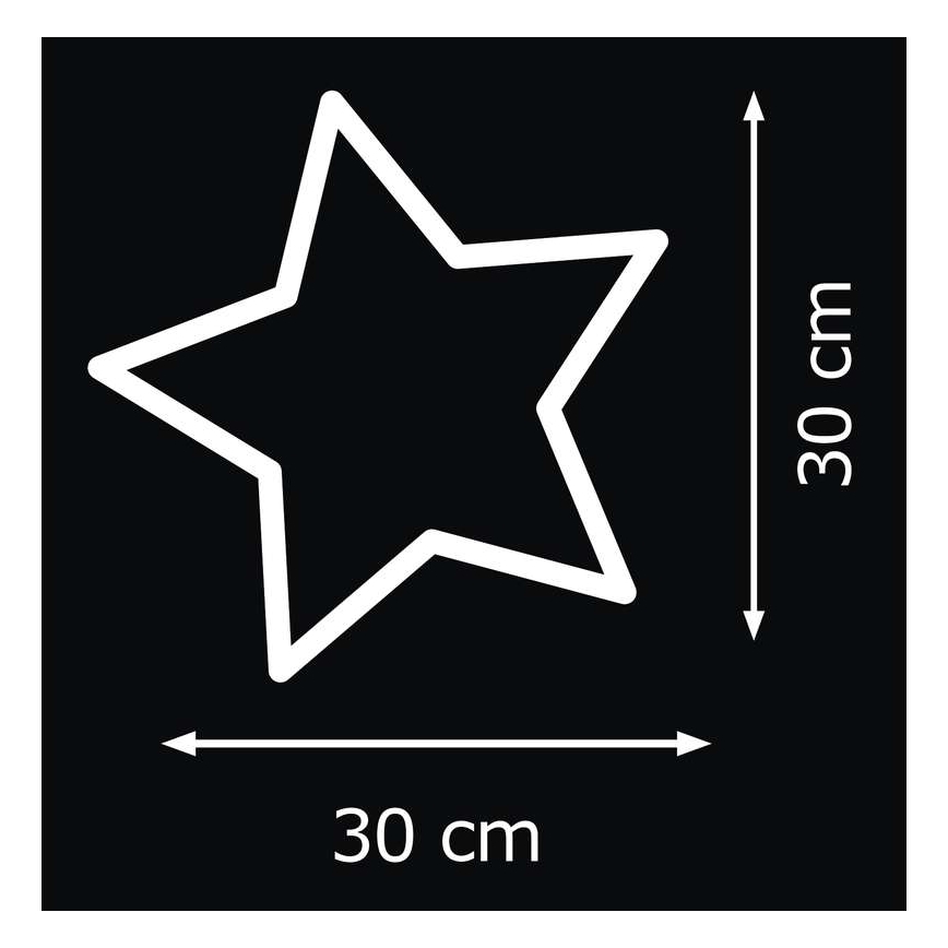 EMOS ZY1419 - Vianočné dekorácie vnútorné IP20 ratanová hviezda 30xLED/3W/4,5V