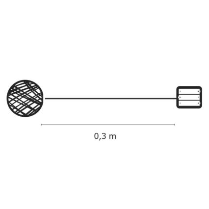 EMOS ZY1420 - Vianočné dekorácie vnútorné IP20 Ratanová hviezda 20xLED/2W/4,5V