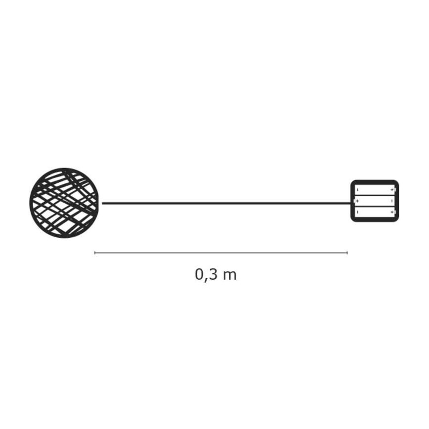 EMOS ZY1420 - Vianočné dekorácie vnútorné IP20 Ratanová hviezda 20xLED/2W/4,5V
