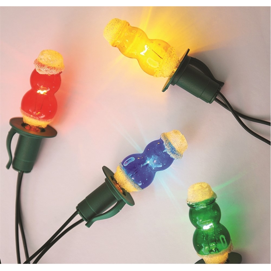 Vianočný reťaz FIGURINE 12xE10/10,7m, Vyrobené v ČR