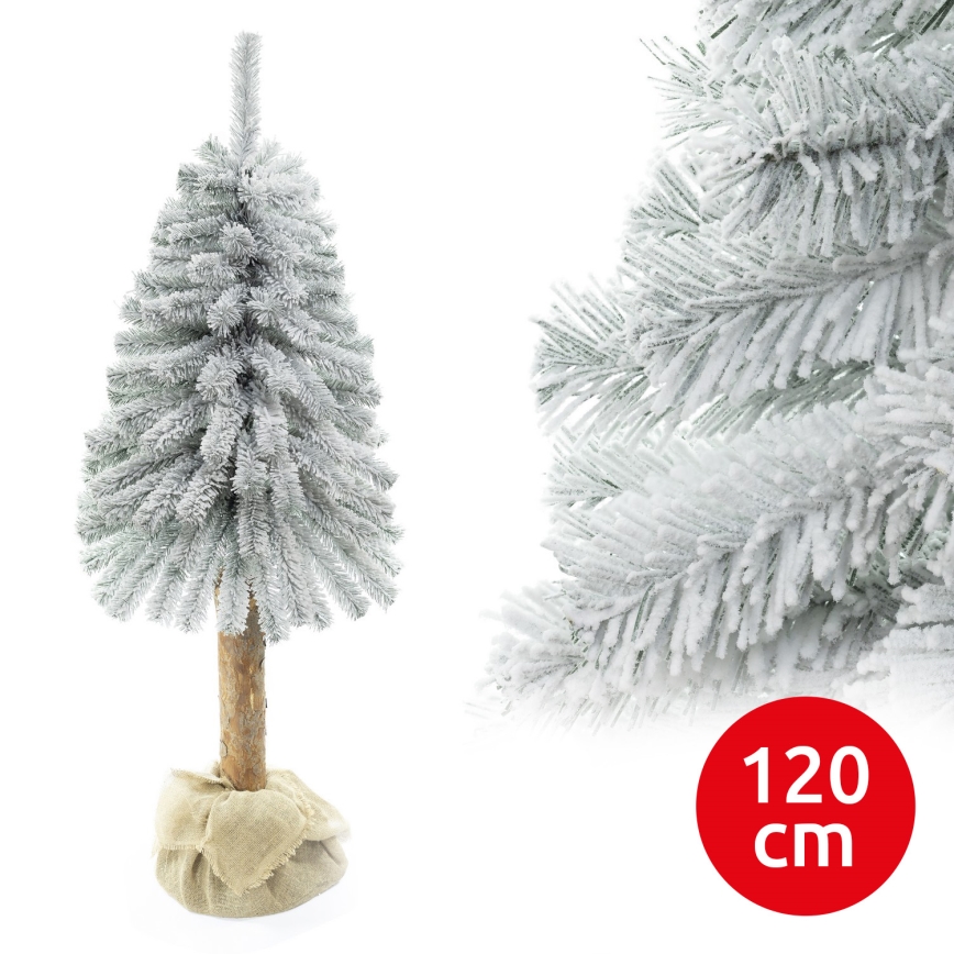 Vianočný stromček na kmeni NATURAL WITH SNOW 120 cm jedľa