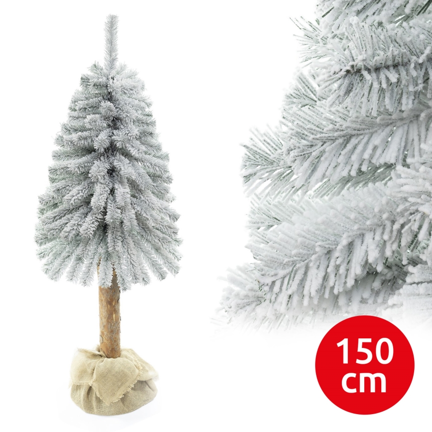 Vianočný stromček na kmeni NATURAL WITH SNOW 150 cm jedľa