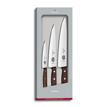 Victorinox - 3-dielna sada kuchynských nožov WOOD, javor