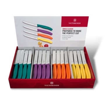 Victorinox - 80-dielna pestrofarebná sada kuchynských nožov na zeleninu SWISS CLASSIC