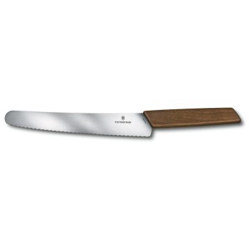 Victorinox - Kuchynský nôž na chlieb SWISS MODERN 22 cm orech