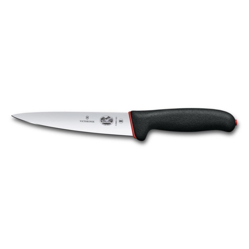 Victorinox - Kuchynský nôž na mäso DUAL GRIP 16 cm čierny