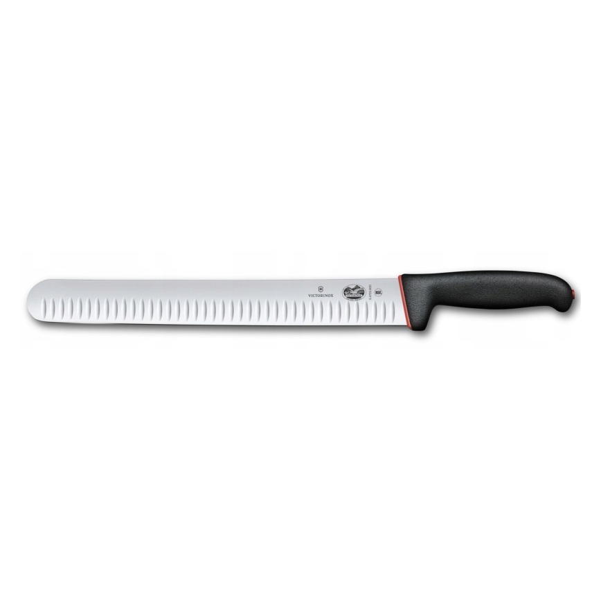 Victorinox - Kuchynský nôž na plátkovanie DUAL GRIP 30 cm čierny