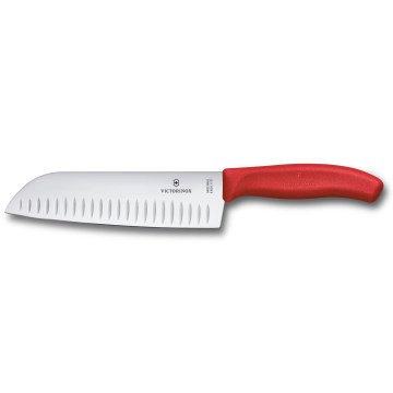 Victorinox - Kuchynský nôž Santoku SWISS CLASSIC 17 cm červený