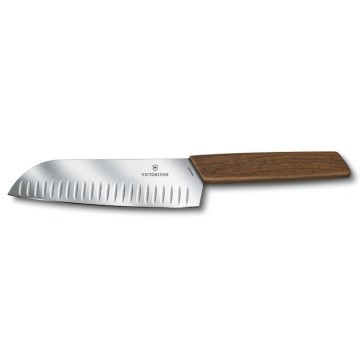 Victorinox - Kuchynský nôž Santoku SWISS MODERN 17 cm orech