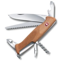 Victorinox - Multifunkčný vreckový nôž 13 cm/10 funkcií drevo