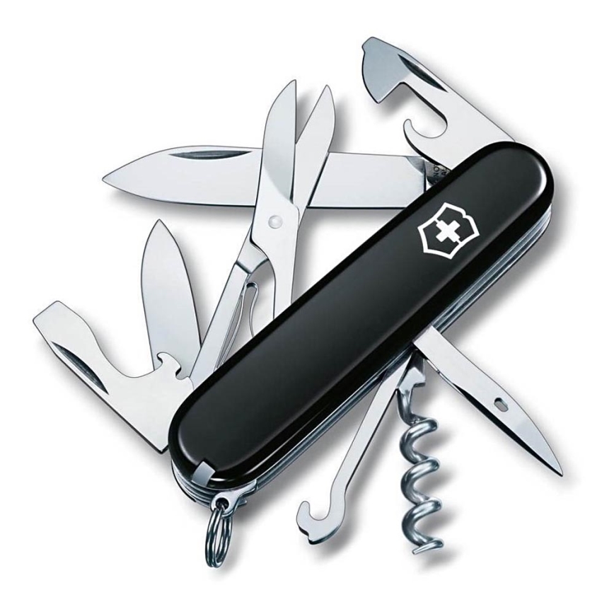 Victorinox - Multifunkčný vreckový nôž 9,1 cm/14 funkcií čierna