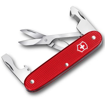 Victorinox - Multifunkčný vreckový nôž COMPANION SLIM ALOX 9,3 cm/6 funkcií červená