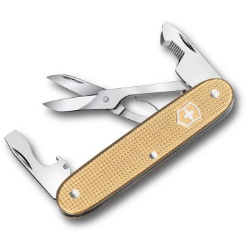 Victorinox - Multifunkčný vreckový nôž COMPANION SLIM ALOX 9,3 cm/6 funkcií zlatý