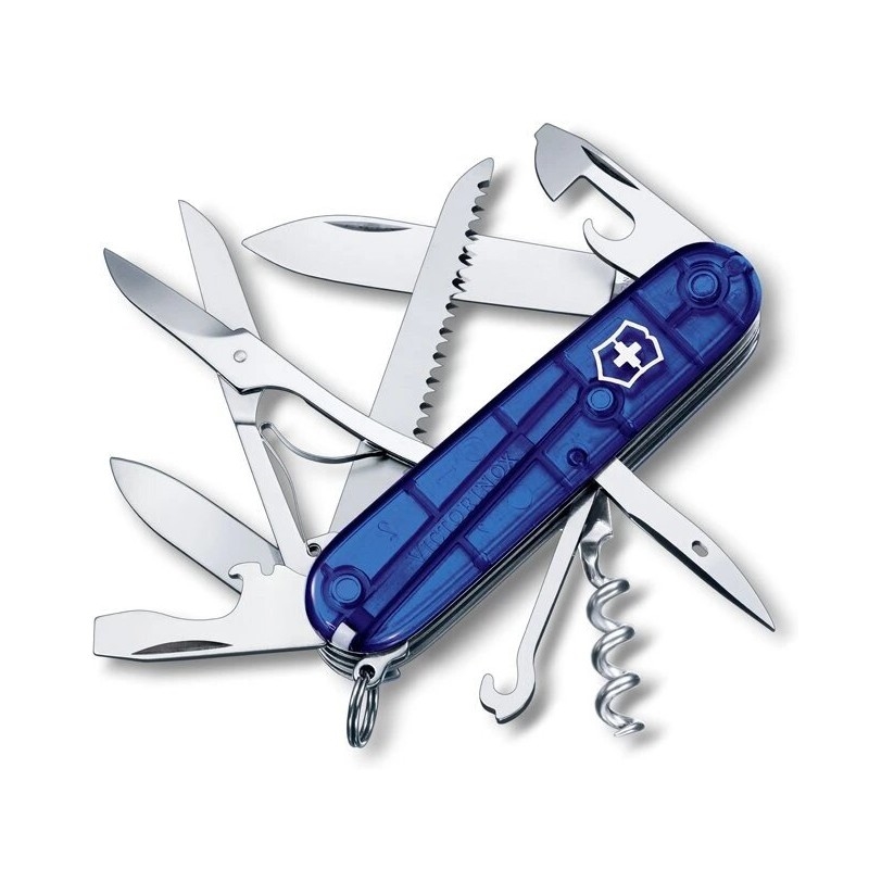 Victorinox - Multifunkčný vreckový nôž HUNTSMAN 9,1 cm/15 funkcií modrá
