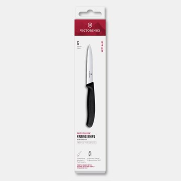 Victorinox - Sada kuchynských nožov na zeleninu SWISS CLASSIC 10 cm 6 ks čierna