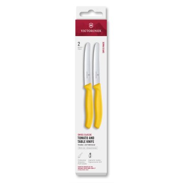 Victorinox - Sada kuchynských nožov na zeleninu SWISS CLASSIC 11 cm 2 ks žltá