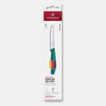 Victorinox - Sada kuchynských nožov na zeleninu SWISS CLASSIC 11 cm 6 ks pestrofarebná