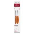 Victorinox - Sada kuchynských nožov na zeleninu SWISS CLASSIC 8 cm 2 ks oranžová