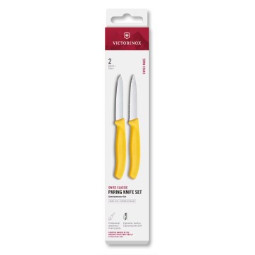 Victorinox - Sada kuchynských nožov na zeleninu SWISS CLASSIC 8 cm 2 ks žltá